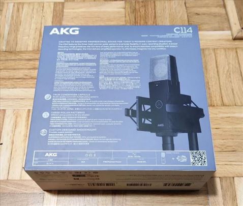 AKG C114 studijski mikrofon i studijske slušalice