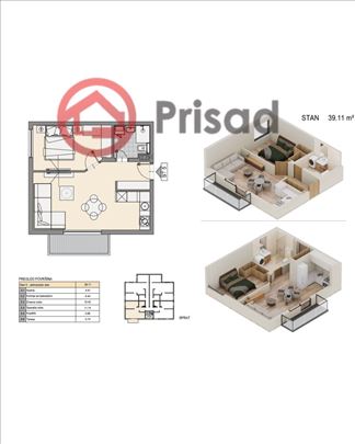 Stan 39m2,32 i 65m2 Cvetanova cuprija