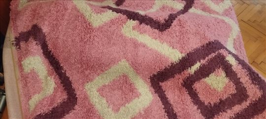Tepih roze cupavi shaggy 230*160 cm