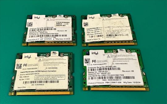 Intel Pro Wireless 2200BG WiFi kartice