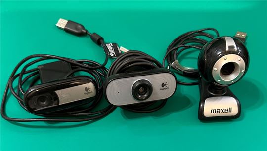 Tri USB WebCam kamerice Logitech C100,C170,Maxell
