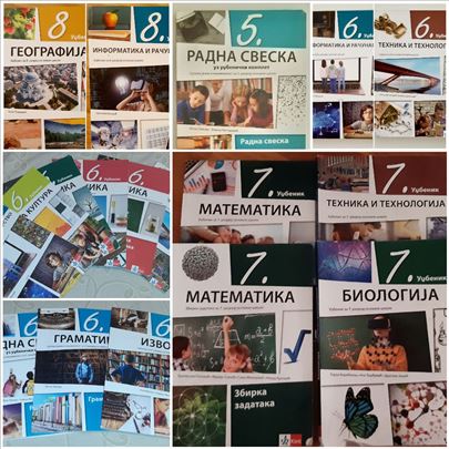 Udzbenik zbirka radna sveska 5 6 7 8 razred Bigz 