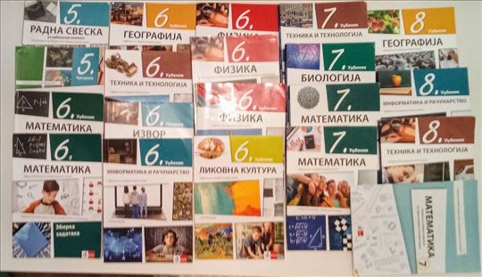 Udzbenik zbirka radna sveska 5 6 7 8 razred Klett 