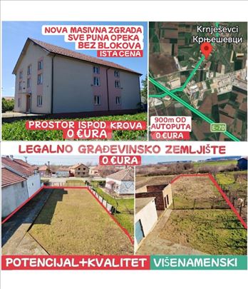 Autoput E70 građ zemljište+nova zgrada 713+21m2