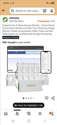 Emporia Vue 3 Smart Home Energy Monitor - Monitor 
