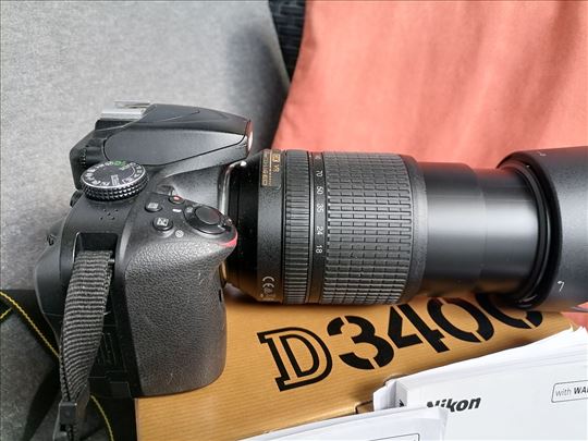Nikon D3400 sa obj. 18-140 ili 18-55 5447 okidanja