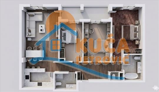Novogradnja sa pogledom na Nišavu, 86.52 m2