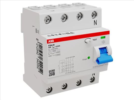 ABB FID sklopka F204 B-40/0,03, B tip, do 40A, 30m