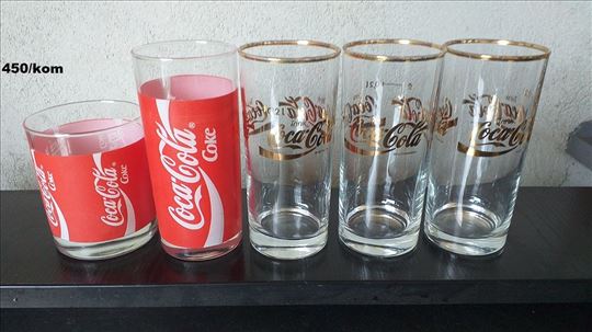 CocaCola predmeti čaše, aluminijumske boce ..