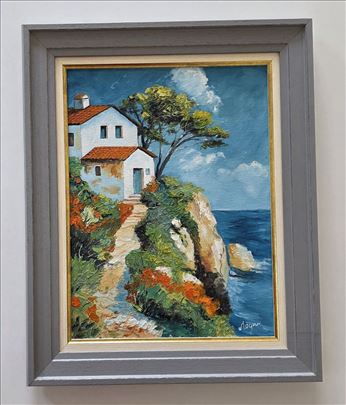 Ulje na platnu - Vrata do mora, prelepa slika!