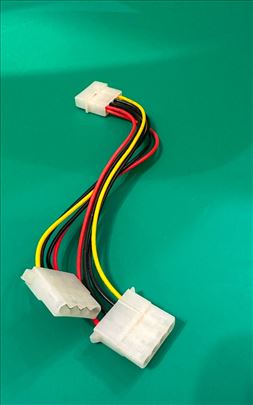 Naponski adapter molex na 2x molex, nov