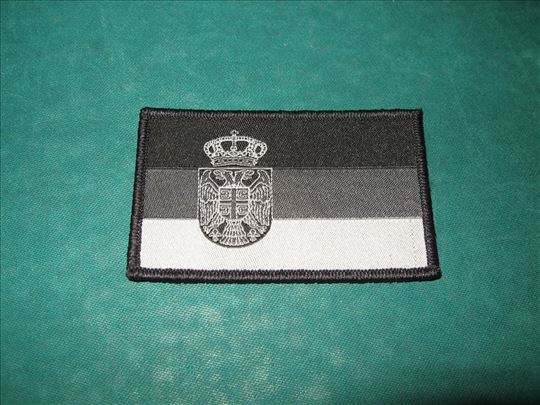 Zastavica Srbije-crna na cicak 1