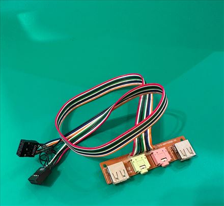 2x USB 2.0 + Speaker + Mic front panel slot