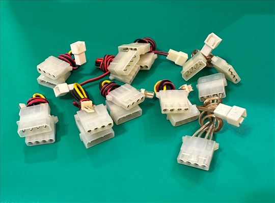 Molex muški, molex ženski, 3pin kablići