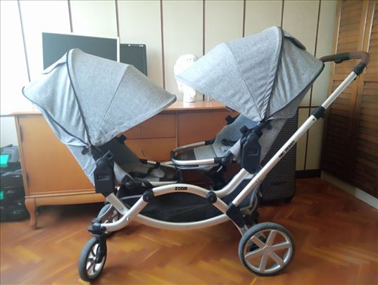 ABC DESIGN kolica za blizance - ZOOM graphite grey