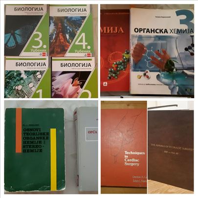 Knjige udzbenici medicina biologija hemija
