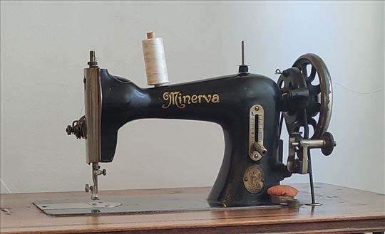 Vintage Minerva Bobbin Šivaća Mašina za enterijer