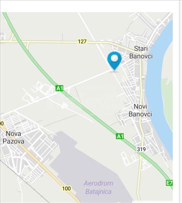 Izdaje se ograđen plac 20ari–Stari Banovci