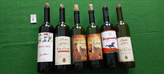 Staklene Flaše od Vina 750ml