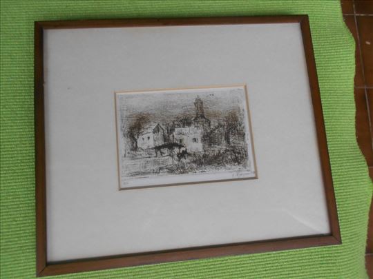 Boža Prodanović - Crkva - originalni crtež