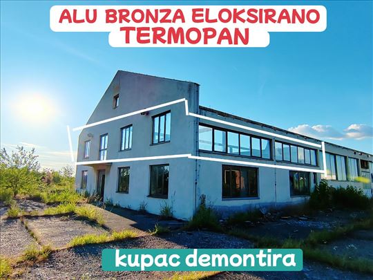 Alu prozori bronza eloksirano
