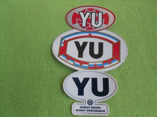 Ex YU lot 3 nalepnice za automobil