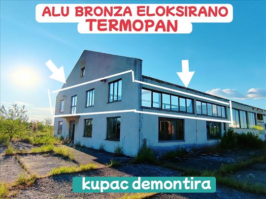 Alu prozori bronza eloksirano