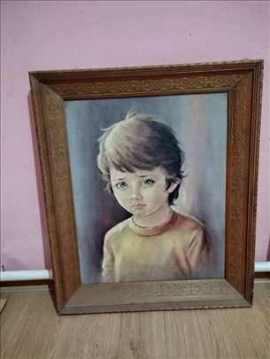 Retro Slika Uplakano Dete Stari Duborez