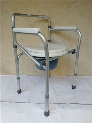 Toalet stolica, aluminijumska, RASKLOPIVA