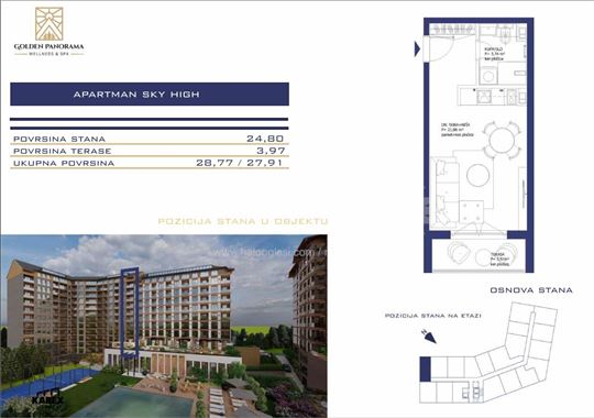 Golden Panorama 3 - faza 2 Apartman Sky High