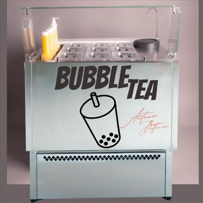 Plavi rashladni pult za Bubble Tea