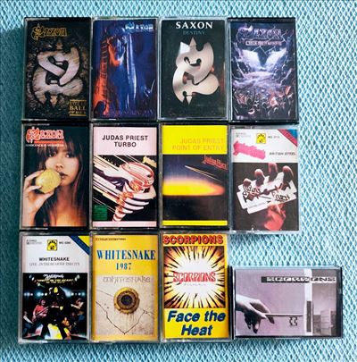Saxon/Judas Priest/Scorpions/Whitesnake-kaseta
