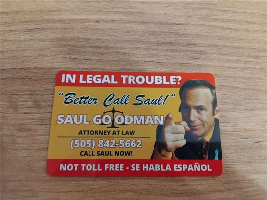 Better Call Saul Plastična Kartica