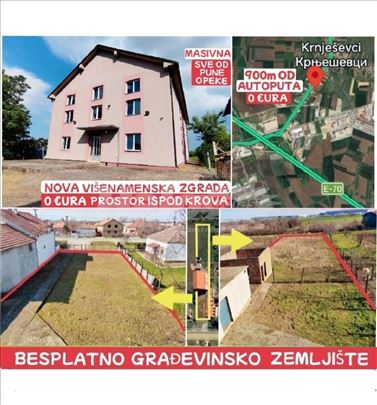 Autoput E70 građ zemljište+nova zgrada 713+21m2