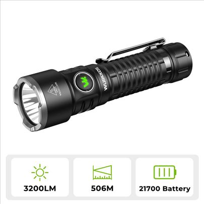 Wurkkos TS 28 21700 USB-C 3200 Lumena
