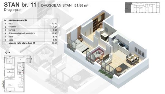 Dvoiposoban stan u izgradnji Mihaila Bulgakova
