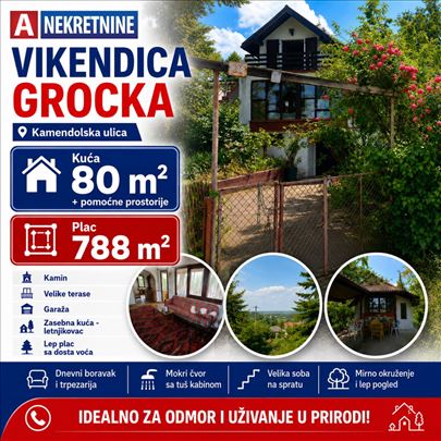 Kuća + plac za odmor u zelenilu , Grocka