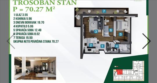 Penthouse Zelena Oaza-Bubanj