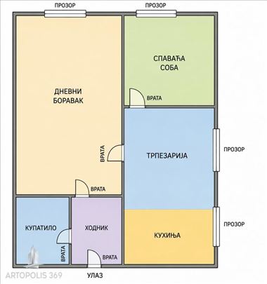 Najbolja lokacija u Mirijevu - žuta fasadna cigla 