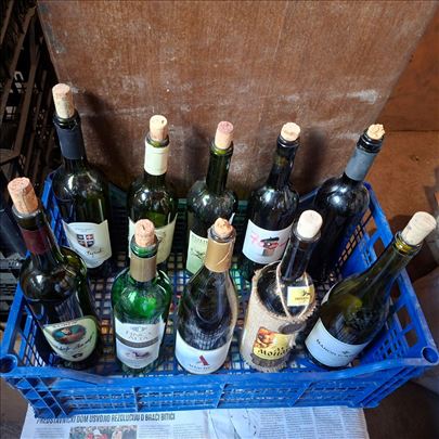 Staklene flaše od vina 1l.