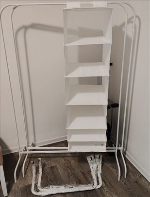 Stenderi, platnena polica, korpa novo