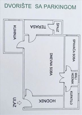 Dvosoban stan,46m2,Kolo srpskih sestara, Grbavica