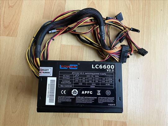 Napajanje LC Power LC6600, 6+2 pina za VGA, 4+4pin