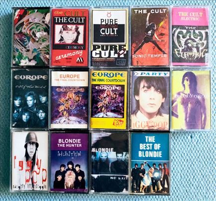 The Cult/Europe/Iggy Pop/Blondie-kaseta