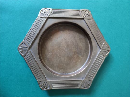 Art Deco metalni tanjir 1920 - 1930