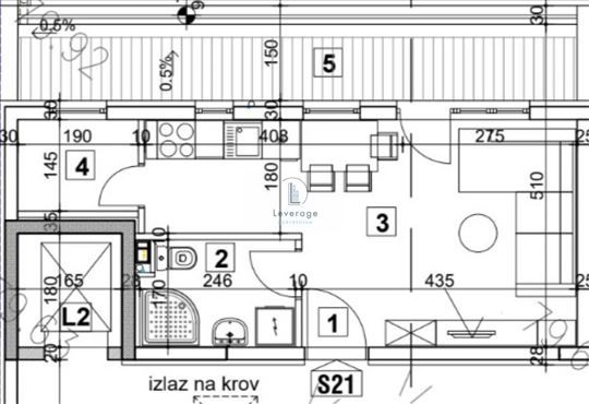 Novogradnja, Blok 72, 37.49 m2
