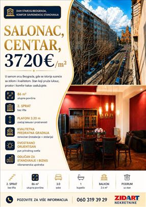 Salonac, Resavska, 86 m²