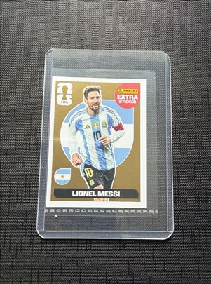 MESSI GOLD Panini Extra Sticker Fifa World Cup 202