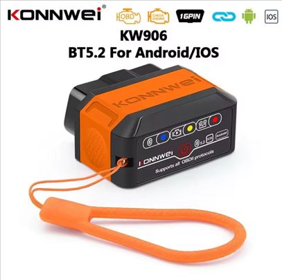 Novo - Konnwei KW906 Bluetooth OBD2 Auto dijagnost