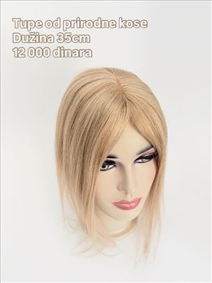 Tupe od prirodne kose 35cm
